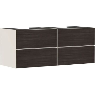 Hansgrohe Xevolos E Dulap suspendat pentru chiuvetă - 4 sertare, 2 decupaje, 1370x550x555mm, Bej nisip mat Hansgrohe Xevolos E Dulap suspendat pentru chiuvetă - 4 sertare, 2 decupaje, 1370x550x555mm, Bej nisip mat