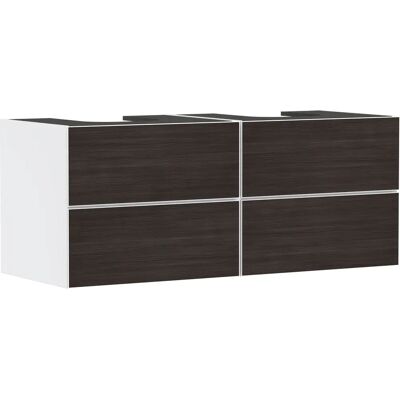 Hansgrohe Xevolos E Meuble Sous Lavabo - Mobilier de Salle de Bain - Blanc Mat / Chêne Foncé - Publicité Hansgrohe Xevolos E Meuble Sous Lavabo - Mobilier de Salle de Bain - Blanc Mat / Chêne Foncé - Publicité