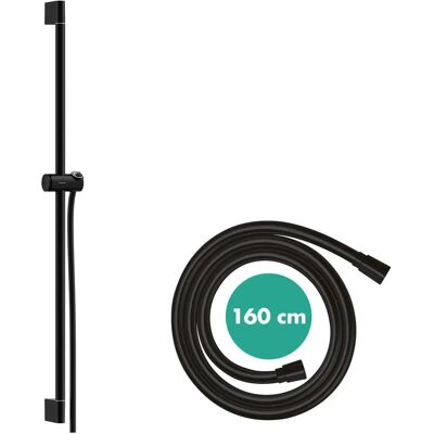 Barre de douche Hansgrohe Unica Pulsify - 90cm, Noir Mat - Publicité Barre de douche Hansgrohe Unica Pulsify - 90cm, Noir Mat - Publicité