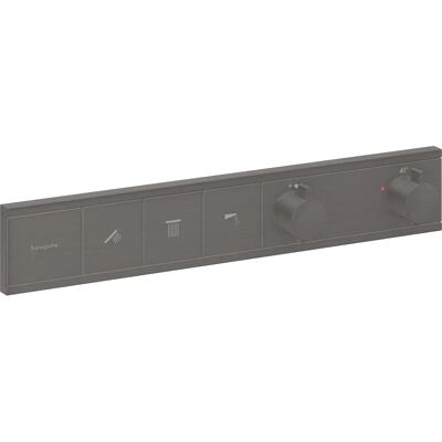 Hansgrohe RainSelect Thermostat - Wandmontage, 3 Funktionen, gebürstet schwarzchrom Hansgrohe RainSelect Thermostat - Wandmontage, 3 Funktionen, gebürstet schwarzchrom