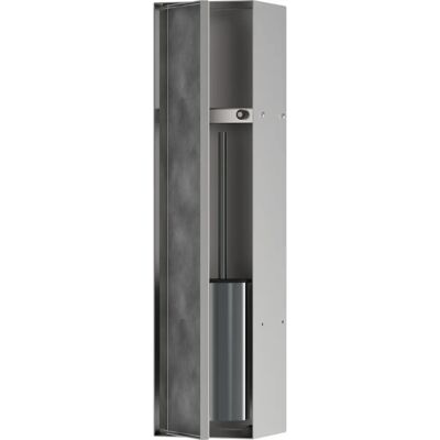 Hansgrohe XtraStoris Rock Toilet Brush Holder - Stainless Steel Hansgrohe XtraStoris Rock Toilet Brush Holder - Stainless Steel