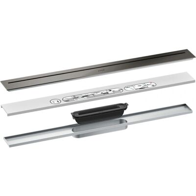 Ensemble complet de drainage Axor Drain - Chrome noir poli - 700mm - Publicité Ensemble complet de drainage Axor Drain - Chrome noir poli - 700mm - Publicité