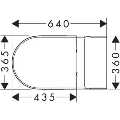 Hansgrohe EluPura Modell 640 - Doppelspüler Keramik WC-Set Hansgrohe EluPura Modell 640 - Doppelspüler Keramik WC-Set