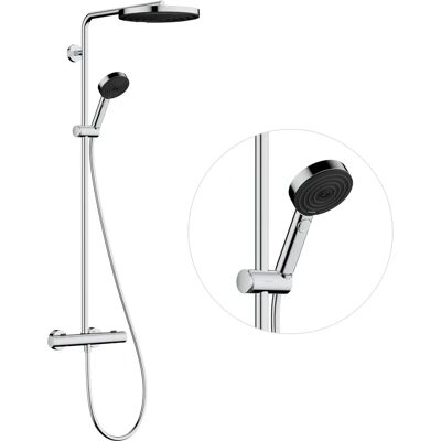Sistem de Duș Hansgrohe Pulsify S Puro - 260mm, 3 jeturi, Ecostat, Cromat Sistem de Duș Hansgrohe Pulsify S Puro - 260mm, 3 jeturi, Ecostat, Cromat