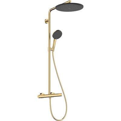 Sistem de duș Hansgrohe Raindance Alive S Puro - Auriu lustruit - 24592990 Sistem de duș Hansgrohe Raindance Alive S Puro - Auriu lustruit - 24592990
