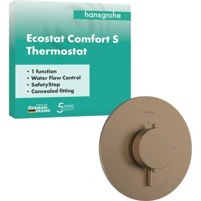 Hansgrohe Ecostat Comfort S Termostat - Bronz satinat - 33714140 Hansgrohe Ecostat Comfort S Termostat - Bronz satinat - 33714140