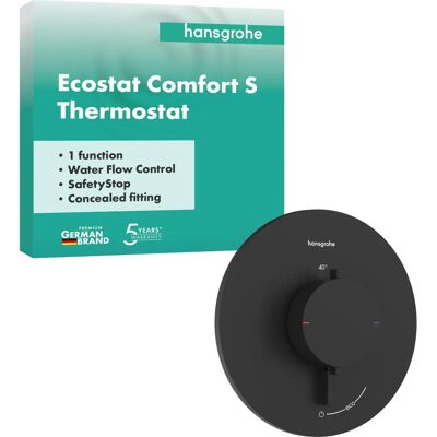 Hansgrohe Ecostat Comfort S Termostat - Blocare de siguranță pentru copii - Economisire spațiu - 33714670 Hansgrohe Ecostat Comfort S Termostat - Blocare de siguranță pentru copii - Economisire spațiu - 33714670