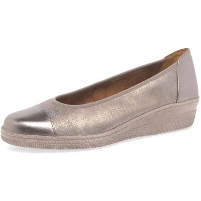 Gabor Petunia Rame/Dot Print Low Wedge Pumps - Women Gabor Petunia Rame/Dot Print Low Wedge Pumps - Women