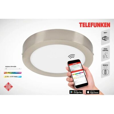 Telefunken - LED Smart Ceiling Light - 18W - Lamp Telefunken - LED Smart Ceiling Light - 18W - Lamp