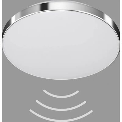 Telefunken LED-Deckenleuchte 'Newa' weiß/chrom Ø 29 cm, mit Bewegungsmelder Telefunken LED-Deckenleuchte 'Newa' weiß/chrom Ø 29 cm, mit Bewegungsmelder