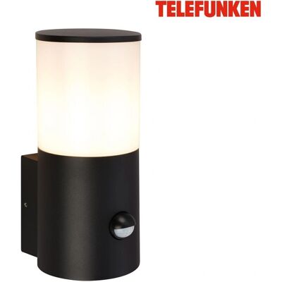 Telefunken - LED Motion - Zwart - IP44 - Buitenwandlamp Telefunken - LED Motion - Zwart - IP44 - Buitenwandlamp