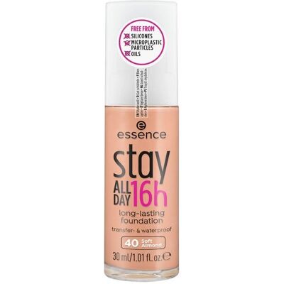 Essence Stay All Day Langdurige Make-up - Zacht Amandel Essence Stay All Day Langdurige Make-up - Zacht Amandel