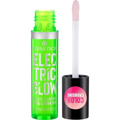 Rossetto Electric Glow di Essence - Prodotto per labbra e guance Rossetto Electric Glow di Essence - Prodotto per labbra e guance