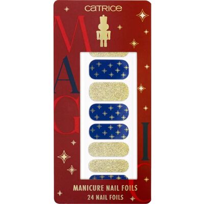 Catrice Magic Christmas Story nail stickers - 24 pcs, Blue, Gold, Manicure Foil Catrice Magic Christmas Story nail stickers - 24 pcs, Blue, Gold, Manicure Foil