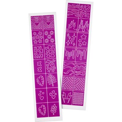 Essence Rosa Nail Art Schablonen - Nageldesign Vorlagen Essence Rosa Nail Art Schablonen - Nageldesign Vorlagen