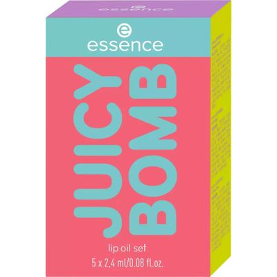 Essence Juicy Bomb Lippenpflegeset - Lip Gloss & Öl - Vegan Essence Juicy Bomb Lippenpflegeset - Lip Gloss & Öl - Vegan