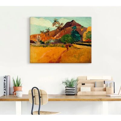 ARTland - Tahitische Landschaft 1891 - Braun - Wall art ARTland - Tahitische Landschaft 1891 - Braun - Wall art