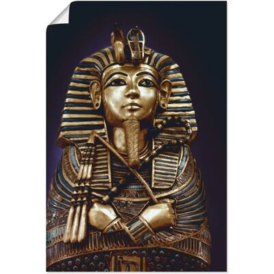 ARTLAND Königs Tutanchamun Büste Wandbild - 40x60cm - Gold ARTLAND Königs Tutanchamun Büste Wandbild - 40x60cm - Gold