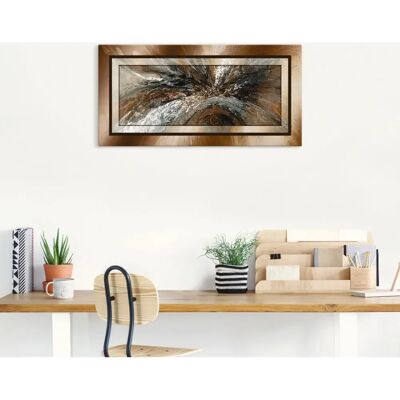 ARTLAND - Gold Abstrakt 1 - Braun - Aluminium - Wandbild ARTLAND - Gold Abstrakt 1 - Braun - Aluminium - Wandbild
