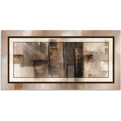 ARTLAND Quadrate - abstrakt 1 Gold Wandbild - 100x50cm ARTLAND Quadrate - abstrakt 1 Gold Wandbild - 100x50cm