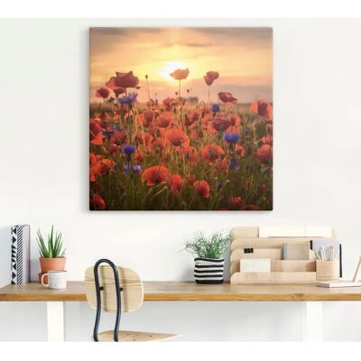 ARTLAND Mohnblumen im Abendlicht - Wandbild ARTLAND Mohnblumen im Abendlicht - Wandbild