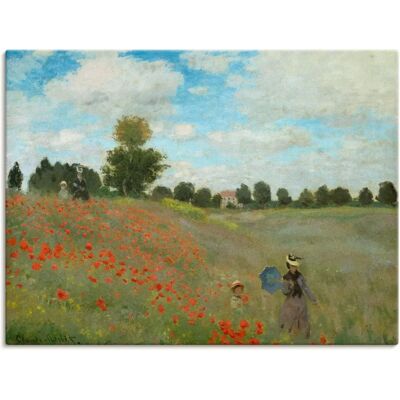 ARTLAND - Mohnfeld bei Argenteuil. 1873 - 40x30 cm - Grün - Wall art ARTLAND - Mohnfeld bei Argenteuil. 1873 - 40x30 cm - Grün - Wall art