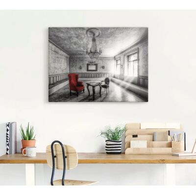 ARTLAND - Lost Place - Roter Sessel - 40x30 cm - Wall Art ARTLAND - Lost Place - Roter Sessel - 40x30 cm - Wall Art
