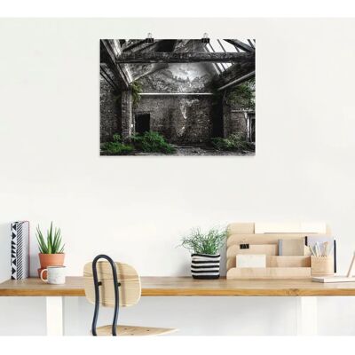 ARTland - Lost Place - Schwarz - 40 cm x 30 cm - Wandkunst ARTland - Lost Place - Schwarz - 40 cm x 30 cm - Wandkunst
