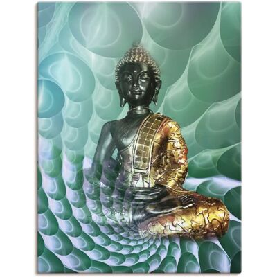 ARTLAND Buddhas Traumwelt CB - 60x80cm Farbkunst Druck Wandbild ARTLAND Buddhas Traumwelt CB - 60x80cm Farbkunst Druck Wandbild