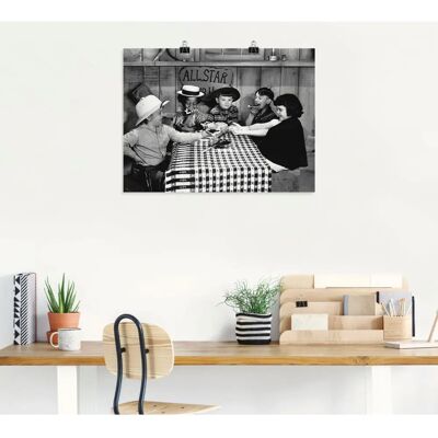 ARTLAND Die kleinen Strolche, 1935er - 80x60 cm - schwarz - Wall art ARTLAND Die kleinen Strolche, 1935er - 80x60 cm - schwarz - Wall art