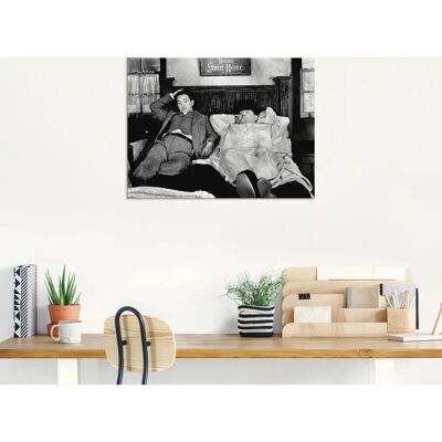 ARTLAND - Dick und Doof I - Schwarz - 40x30 cm - Wall art ARTLAND - Dick und Doof I - Schwarz - 40x30 cm - Wall art