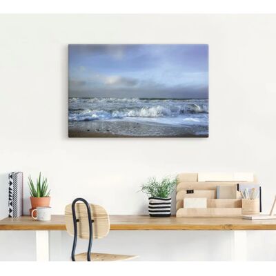 ARTLAND Ostsee Wandbild - Blau Leinwand & Poster ARTLAND Ostsee Wandbild - Blau Leinwand & Poster