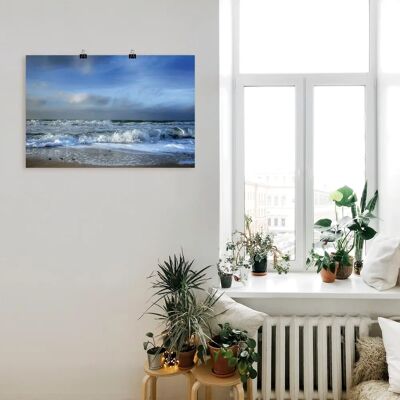 ARTLAND - Ostsee - 60x40 cm - blau - Wandkunst ARTLAND - Ostsee - 60x40 cm - blau - Wandkunst