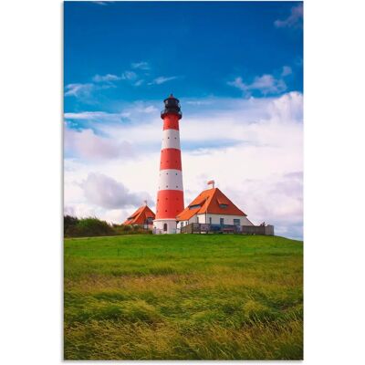 ARTLAND - Westerhever Leuchtturm - Alu-Dibond - Wandbild ARTLAND - Westerhever Leuchtturm - Alu-Dibond - Wandbild