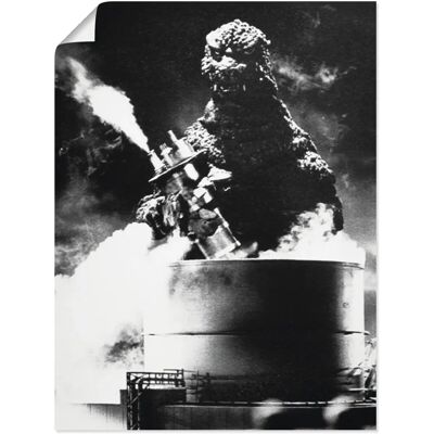 ARTLAND - Godzilla III - 30x40 cm - Schwarz - Wandkunst ARTLAND - Godzilla III - 30x40 cm - Schwarz - Wandkunst