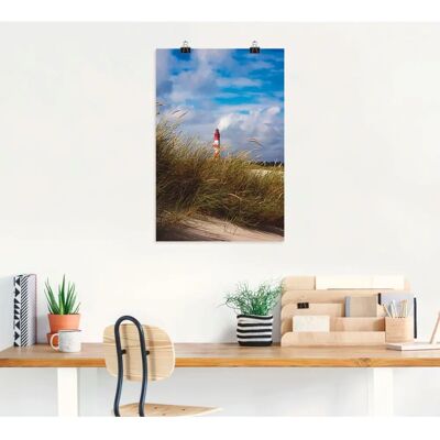 ARTLAND - Sommerimpression Amrumer Leuchtturm - 40x60 cm ARTLAND - Sommerimpression Amrumer Leuchtturm - 40x60 cm