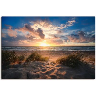 ARTLAND Ostseestrand Wandbild - 90x60cm, Leinwand & Poster ARTLAND Ostseestrand Wandbild - 90x60cm, Leinwand & Poster