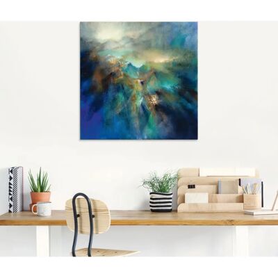 ARTLAND Über allen Gipfeln Glasbild 20x20 blau ARTLAND Über allen Gipfeln Glasbild 20x20 blau