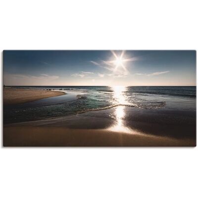 ARTLAND Sylt IV - Wandbild, Blau, Leinwand, Aluminium, Poster ARTLAND Sylt IV - Wandbild, Blau, Leinwand, Aluminium, Poster