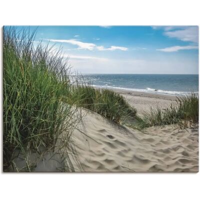 ARTLAND Grünes Dünenlandschaft im Sommer an der Nordsee - Wandbild ARTLAND Grünes Dünenlandschaft im Sommer an der Nordsee - Wandbild