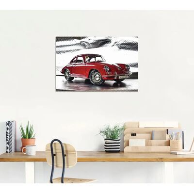 ARTLAND Porsche 356 Wandbild - Klassischer Wagen - 30x20cm - Rot ARTLAND Porsche 356 Wandbild - Klassischer Wagen - 30x20cm - Rot