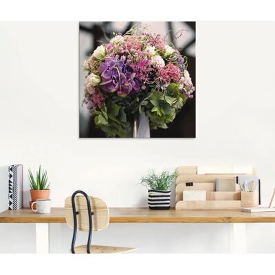 ARTLAND - Blumenkugel - 20x20 - Quadratisch - Glaswandkunst ARTLAND - Blumenkugel - 20x20 - Quadratisch - Glaswandkunst