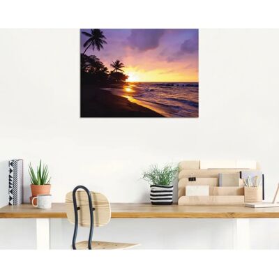 ARTLAND Tropischer Strand Wandbild - Tropischer Strand ARTLAND Tropischer Strand Wandbild - Tropischer Strand