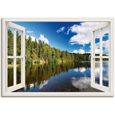 ARTLAND Norwegische Landschaft Fenster Wandbild ARTLAND Norwegische Landschaft Fenster Wandbild