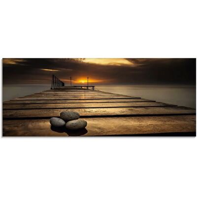 ARTLAND Sonnenaufgang am Schwarzen Meer - Glasbild ARTLAND Sonnenaufgang am Schwarzen Meer - Glasbild