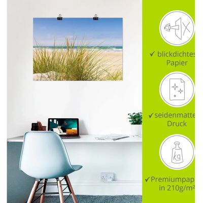 ARTLAND Dünengras - 70x50 cm - Beige - Wandbild ARTLAND Dünengras - 70x50 cm - Beige - Wandbild