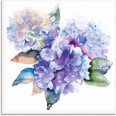 ARTland - Hortensien - 20x20 cm - blau - Glass picture ARTland - Hortensien - 20x20 cm - blau - Glass picture