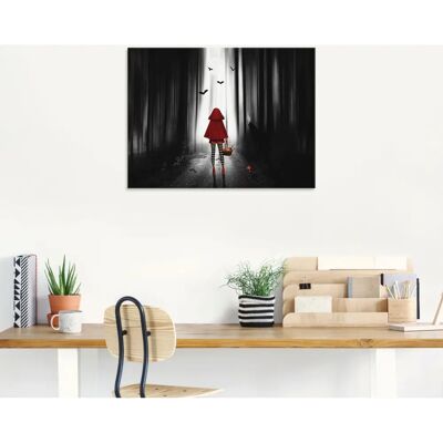 ARTLAND Handgefertigtes Dark Fantasy Glasbild - 80x60 cm ARTLAND Handgefertigtes Dark Fantasy Glasbild - 80x60 cm