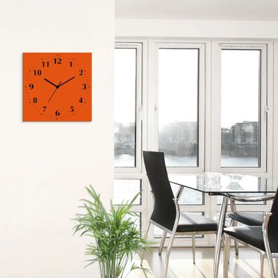 ARTland Uni Trendfarben - orange - 30x30 cm - Wanduhr ARTland Uni Trendfarben - orange - 30x30 cm - Wanduhr