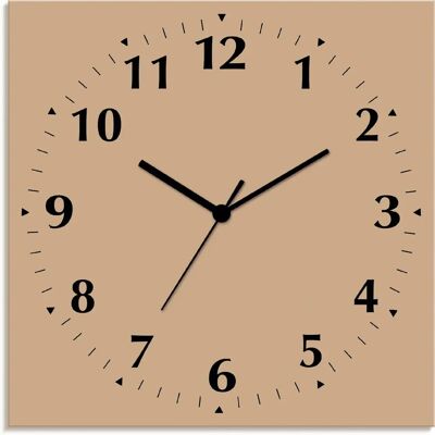 ARTland - Uni Trendfarben - beige - 30x30 cm - Wanduhr ARTland - Uni Trendfarben - beige - 30x30 cm - Wanduhr